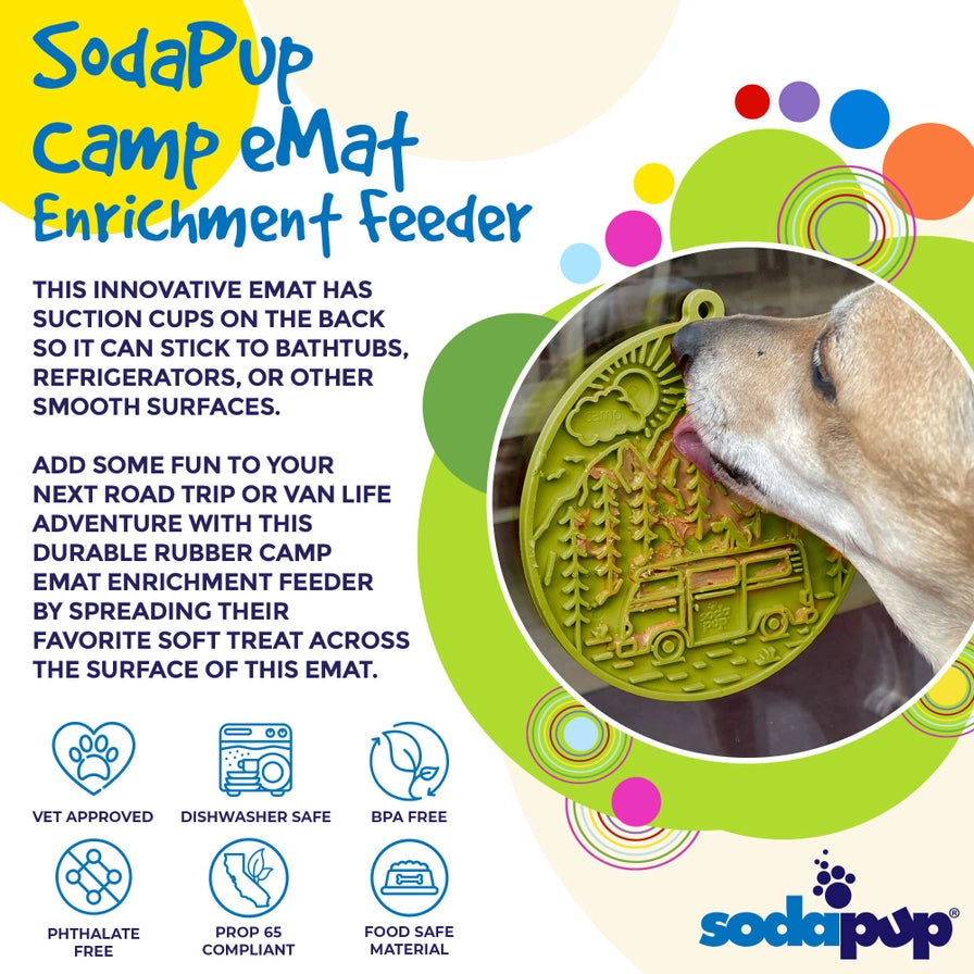 Camp Enrichment Lick Mat with Suction Cups