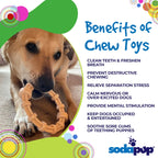 Honey Bone Chicken Flavored Teething Ring For Aggressive Chewers
