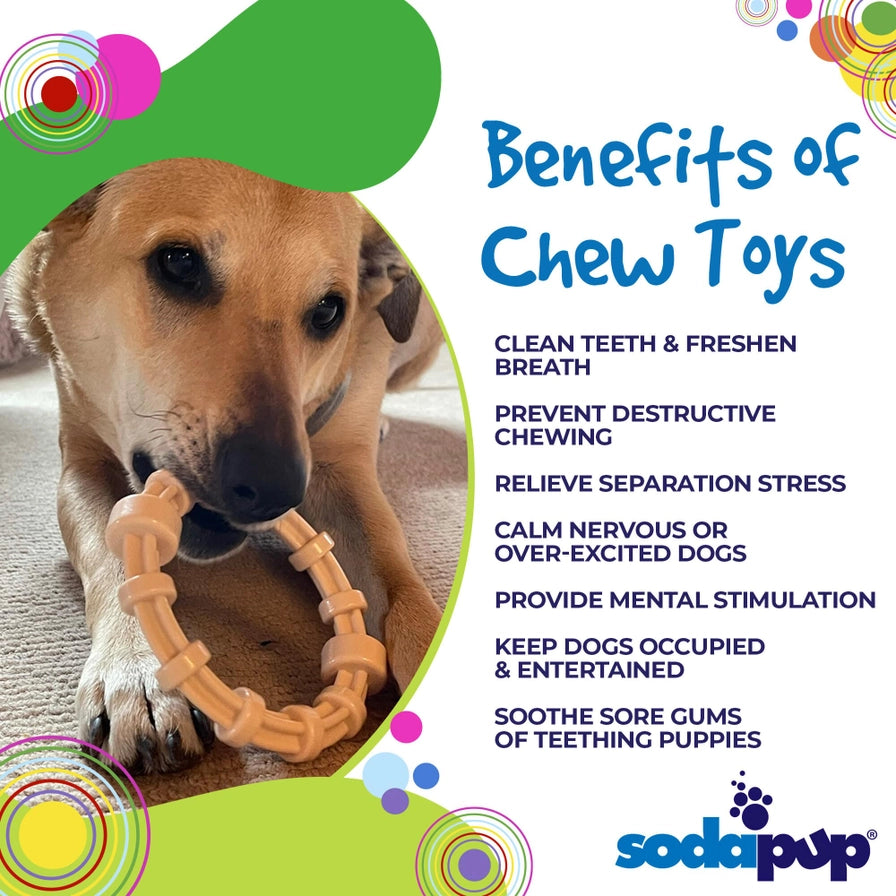Honey Bone Chicken Flavored Teething Ring For Aggressive Chewers