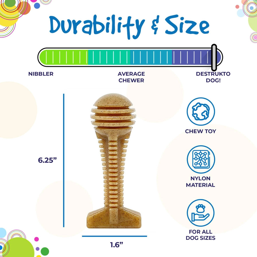 Honey Bone Dental Tower Ultra Durable Nylon Dog Chew Toy