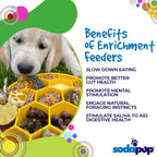 Honeycomb Design Ebowl Enrichment Slow Feeder Bowl For Dogs