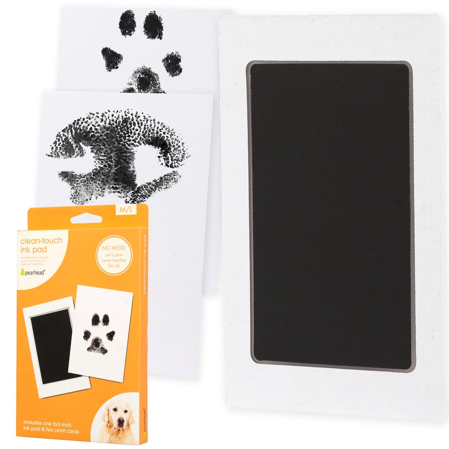 Pet Pawprint Clean-Touch Ink Pad, Medium/ Large, Black