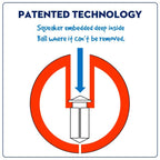 Squeak Ball Ultra Durable Pup-X Squeaking, Chewing, Floating & Retrieving Ball