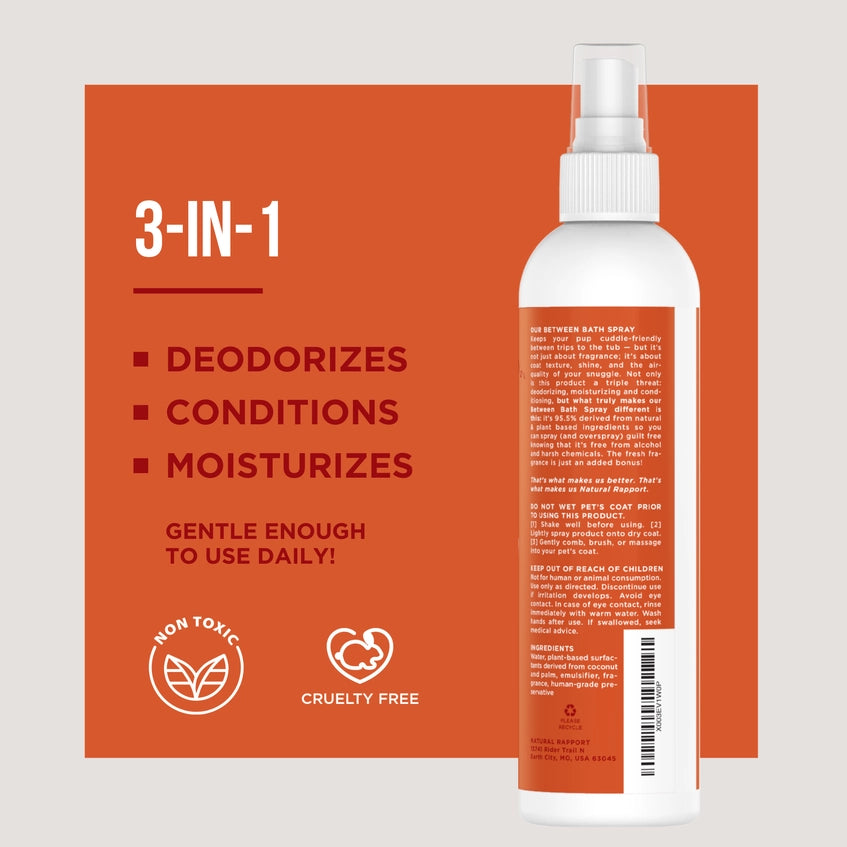 The Only Between Bath Spray Dogs Need - Apple & Pumpkin