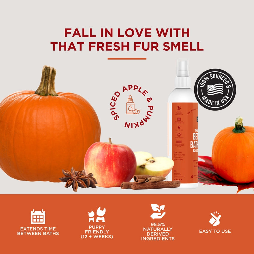 The Only Between Bath Spray Dogs Need - Apple & Pumpkin