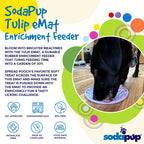 Tulip Design Emat Enrichment Lick Mat with Suction Cups