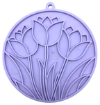 Tulip Design Emat Enrichment Lick Mat with Suction Cups