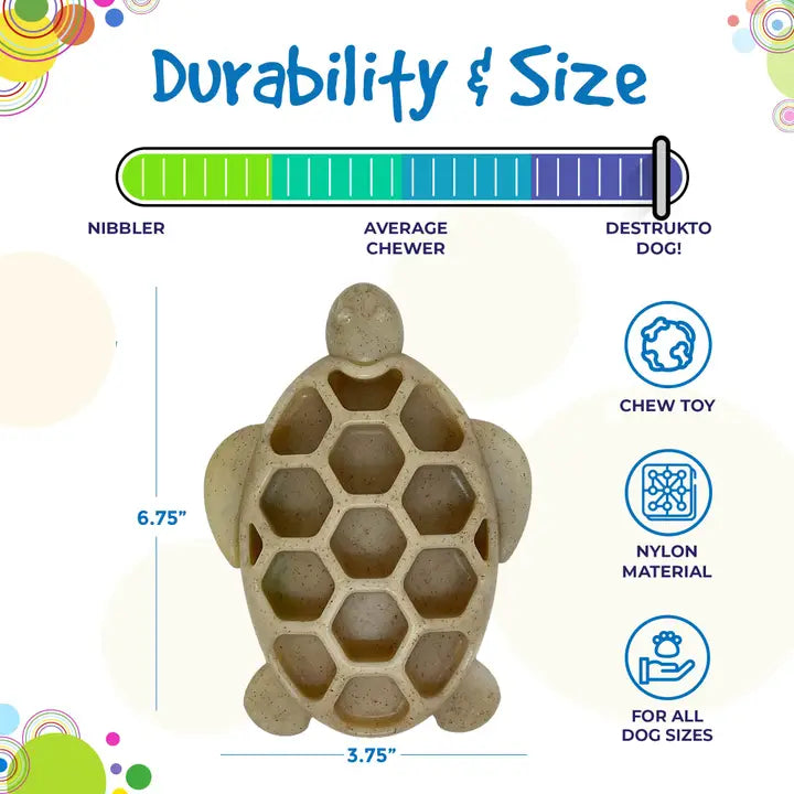 Turtle Durable Nylon Chew and Enrichment Toy