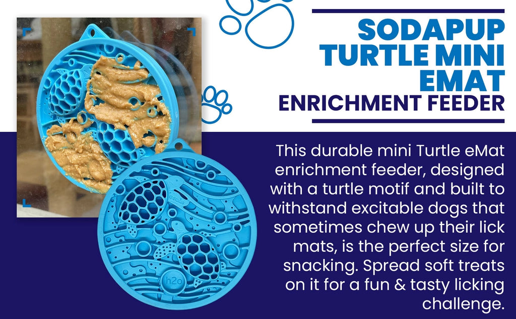 Turtle Emat-Mini Enrichment Lick Mat with Suction Cups