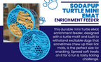Turtle Emat-Mini Enrichment Lick Mat with Suction Cups