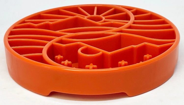Yin Yang Design Shallow Etray Enrichment Slow Feeder Tray For Dogs