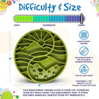 Yin Yang Design Shallow Etray Enrichment Slow Feeder Tray For Dogs